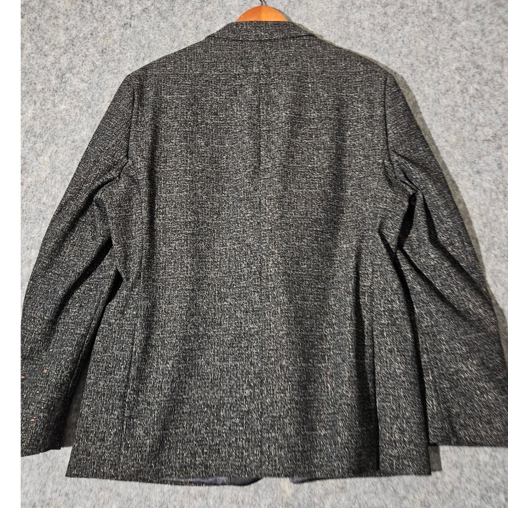 Tallia Tuxedo Jacket Mens Black Metallic Stretch Peak Lapel 46R Blazer - Picture 2 of 11